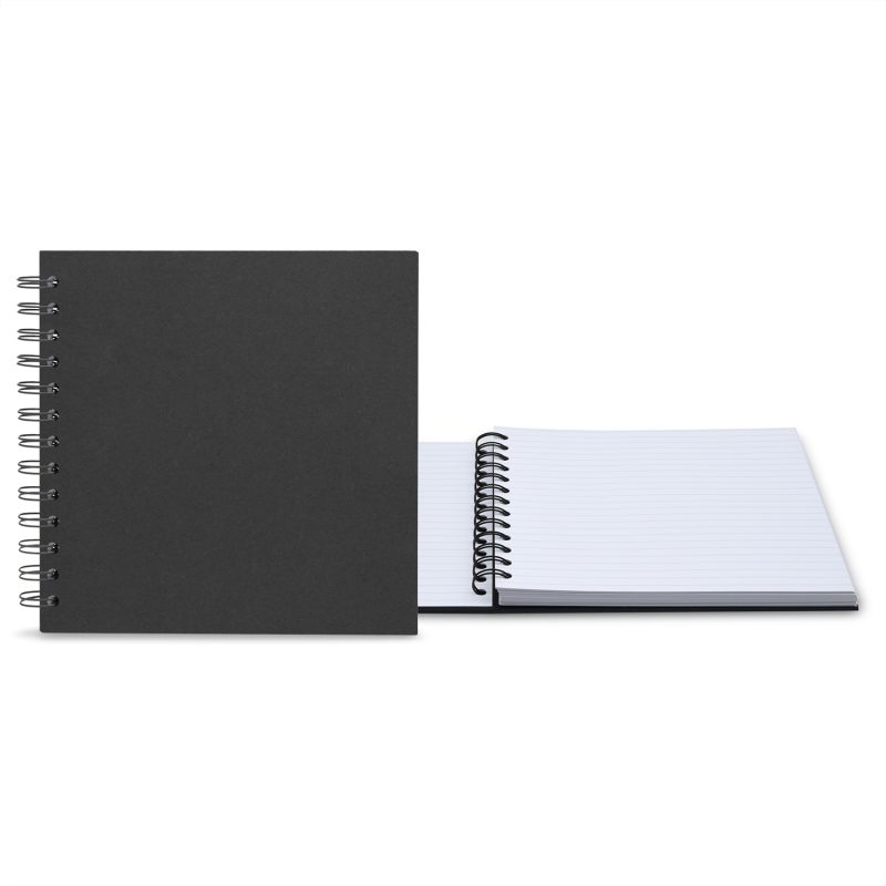 Custom 7" x 7" Premium Leather Spiral Journal - 7