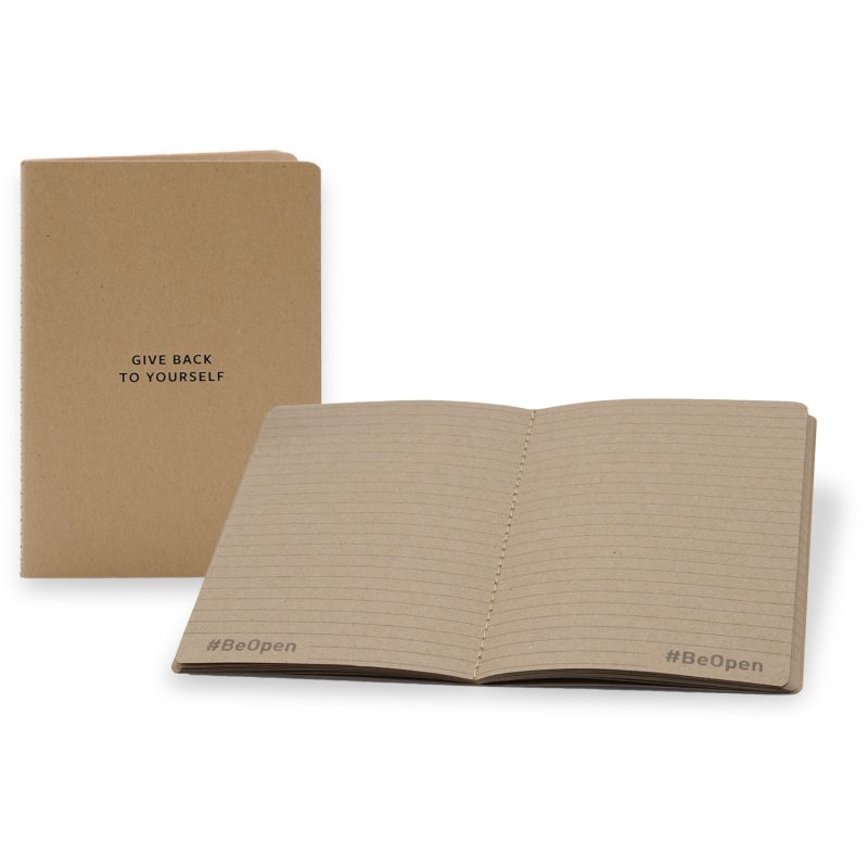 Custom 7" x 9" All Kraft Commuter Stitched Journal - 1
