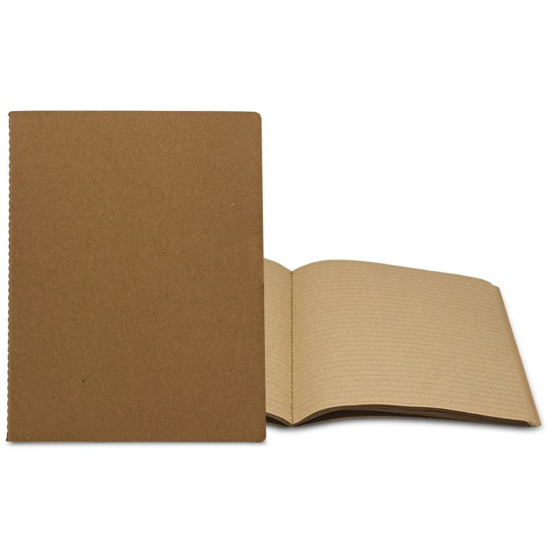 Custom 7" x 9" All Kraft Commuter Stitched Journal - 2