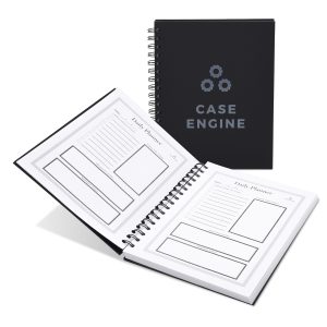 Custom 7" x 9" Premium Leather Spiral Journal