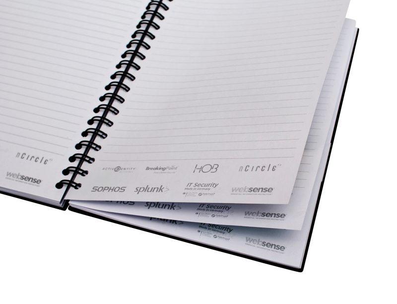 Custom 7" x 9" Recycled Spiral Journal - 3