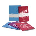 Custom 7" x 9" Set of 3 Full Color Stitched Commuter Journals