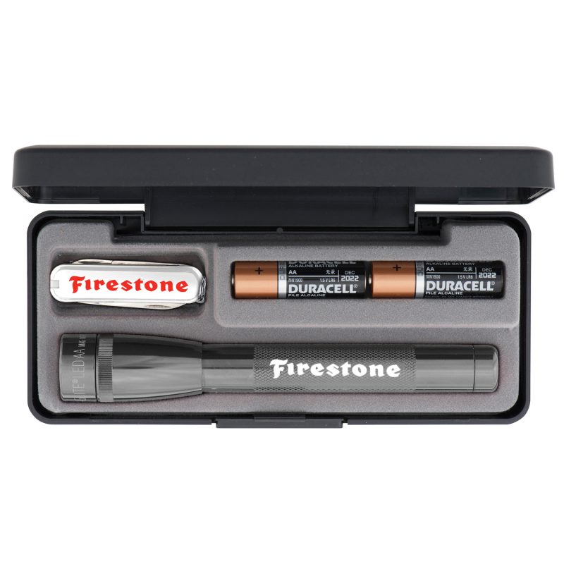 Custom "AA" LED Mini Maglite® With Victorinox® Classic Swiss Army Knife - 4