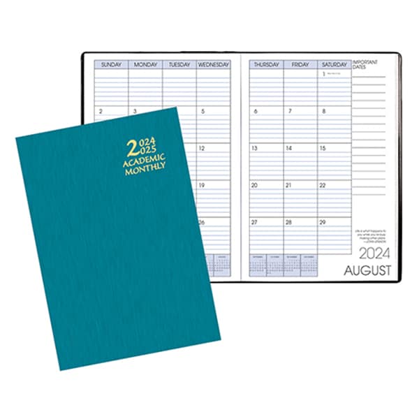 Custom Academic Monthly Planner w/ Shimmer Cover - 1