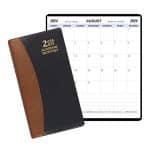 Custom Academic Monthly Pocket Planner w/ Carriage Vinyl Cover - 1