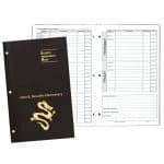 Custom Academic Weekly Assignment Book w/ Leatherette Cover