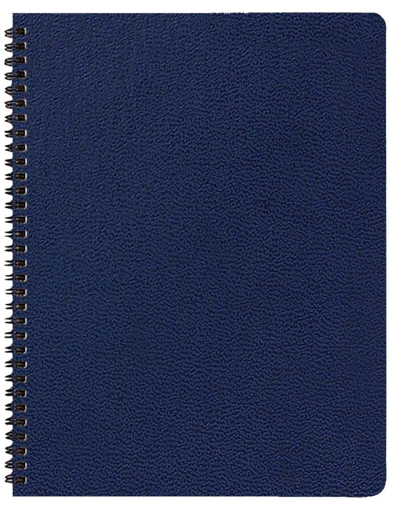 Custom Academic Wire Bound Monthly Desk Planner w/ Leatherette Cover - 2