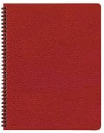 Custom Academic Wire Bound Monthly Desk Planner w/ Leatherette Cover - 4