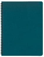 Custom Academic Wire Bound Monthly Desk Planner w/ Leatherette Cover - 6