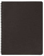 Custom Academic Wire Bound Monthly Desk Planner w/ Leatherette Cover - 8