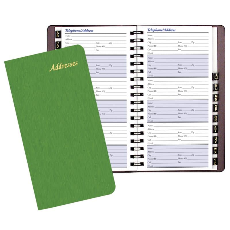 Custom Address Book w/ Shimmer Cover - 1