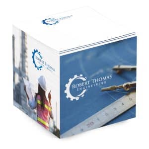 Custom Adhesive Cube | 2 3/4" x 2 3/4" x 2 3/4" | Full Color