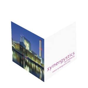 Custom Adhesive Cube | 3 3/8" x 3 3/8" x 3 3/8" | Full Color