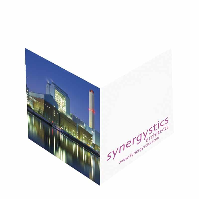 Custom Adhesive Cube | 3 3/8" x 3 3/8" x 3 3/8" | Full Color