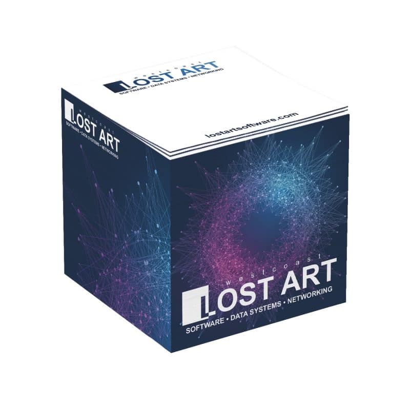 Custom Adhesive Cube | 3 3/8" x 3 3/8" x 3 3/8" | Full Color