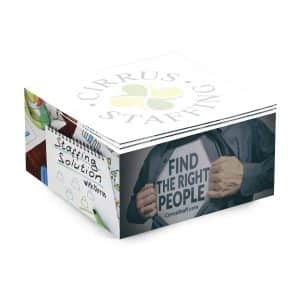 Custom Adhesive Cube | 4" x 4" x 2" | Full Color