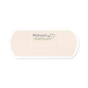 Custom Adhesive Die Cut Pad | 4 1/4" x 5 1/4" | 25 Sheet | Bandage Stock Shape