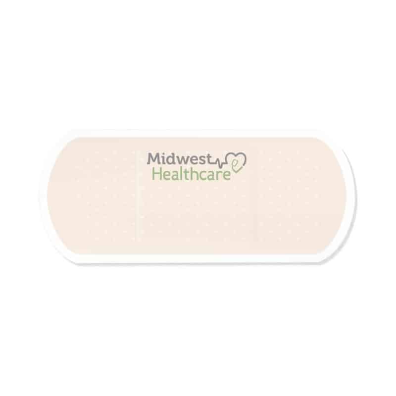 Custom Adhesive Die Cut Pad | 4 1/4" x 5 1/4" | 25 Sheet | Bandage Stock Shape