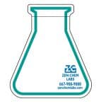 Custom Adhesive Die Cut Pad | 4 1/4" x 5 1/4" | 25 Sheet | Beaker Stock Shape