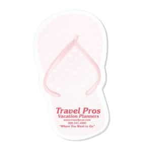 Custom Adhesive Die Cut Pad | 4 1/4" x 5 1/4" | 25 Sheet | Flip Flop Stock Shape