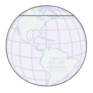 Custom Adhesive Die Cut Pad | 4 1/4" x 5 1/4" | 25 Sheet | Globe Stock Shape