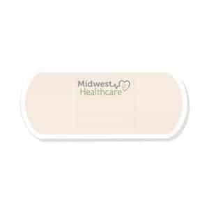 Custom Adhesive Die Cut Pad | 4 1/4" x 5 1/4" | 50 Sheet | Bandage Stock Shape
