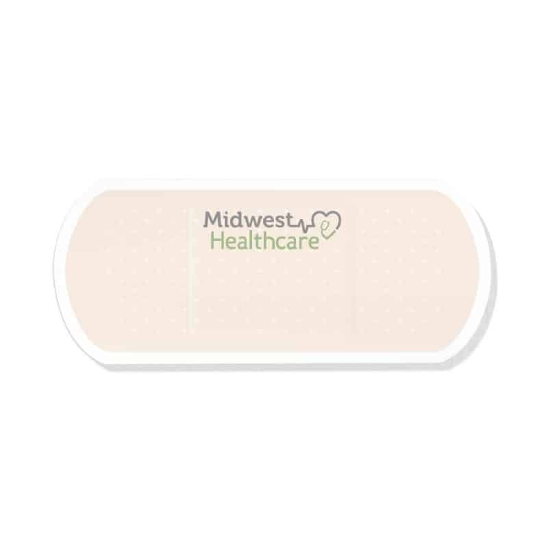 Custom Adhesive Die Cut Pad | 4 1/4" x 5 1/4" | 50 Sheet | Bandage Stock Shape