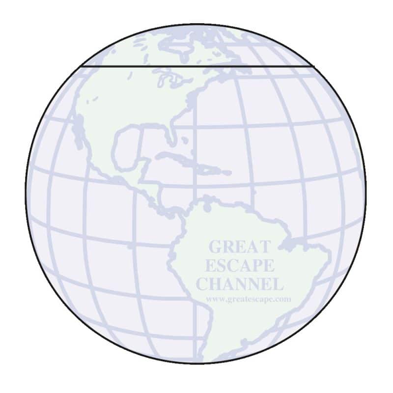Custom Adhesive Die Cut Pad | 4 1/4" x 5 1/4" | 50 Sheet | Globe Stock Shape