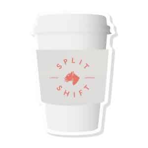 Custom Adhesive Die Cut Pad | 4 1/4" x 5 1/4" | 50 Sheet | To Go Cup Stock Shape