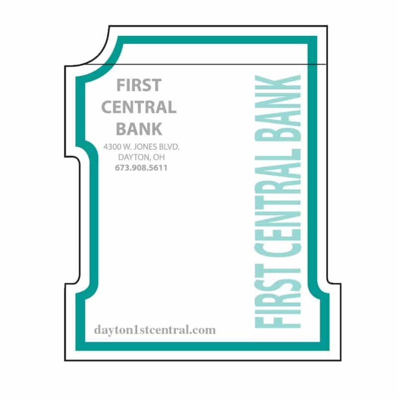 Custom Adhesive Die Cut Pad | 4" x 4" | 25 Sheet | #1 Stock Shape