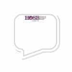 Custom Adhesive Die Cut Pad | 4" x 4" | 25 Sheet | Thought Bubble Stock Shape