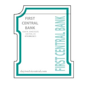 Custom Adhesive Die Cut Pad | 4" x 4" | 50 Sheet | #1 Stock Shape