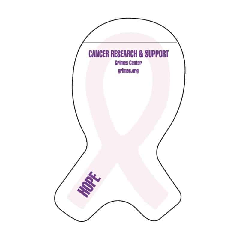 Custom Adhesive Die Cut Pad | 4" x 4" | 50 Sheet | Ribbon Stock Shape