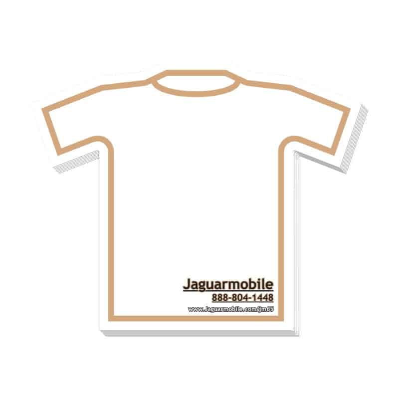 Custom Adhesive Die Cut Pad | 4" x 4" | 50 Sheet | T-Shirt Stock Shape
