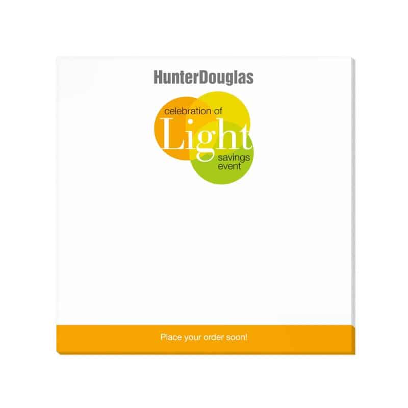 Custom Adhesive Note Pad | 4" x 4" | 25 Sheet