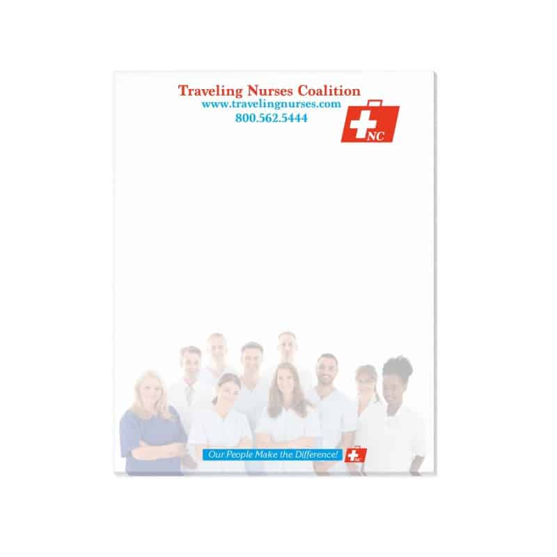 Custom Adhesive Note Pad | 4" x 5" | 25 Sheet