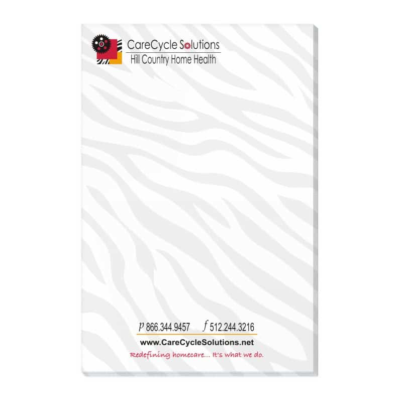 Custom Adhesive Note Pad | 4" x 6" | 50 Sheet