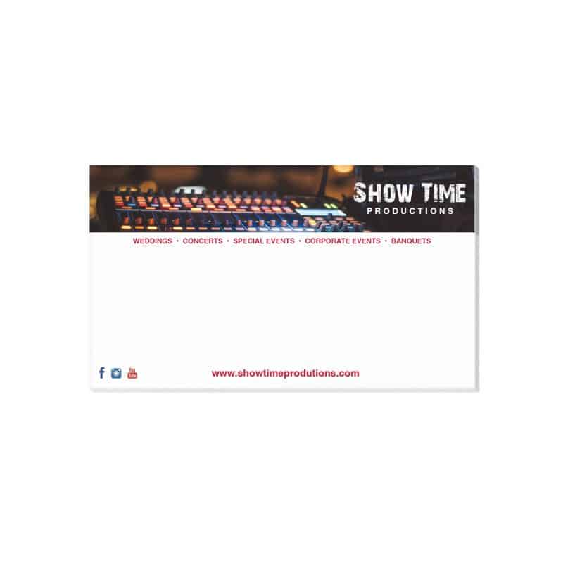 Custom Adhesive Note Pad | 5" x 3" | 25 Sheet