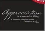 Custom Appreciation Quote Business Note Card - 3 sizes