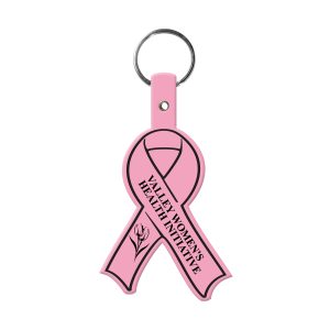 Custom Awareness Ribbon Flexible Key Tag