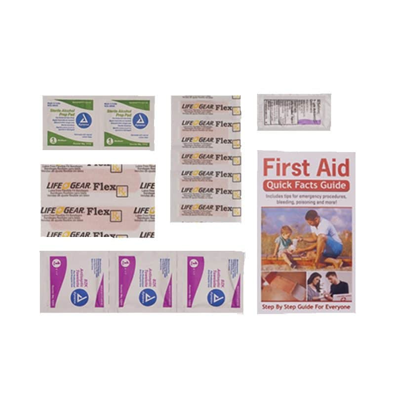 Custom Basic First Aid Kit in a Resealable Plastic Bag - 7