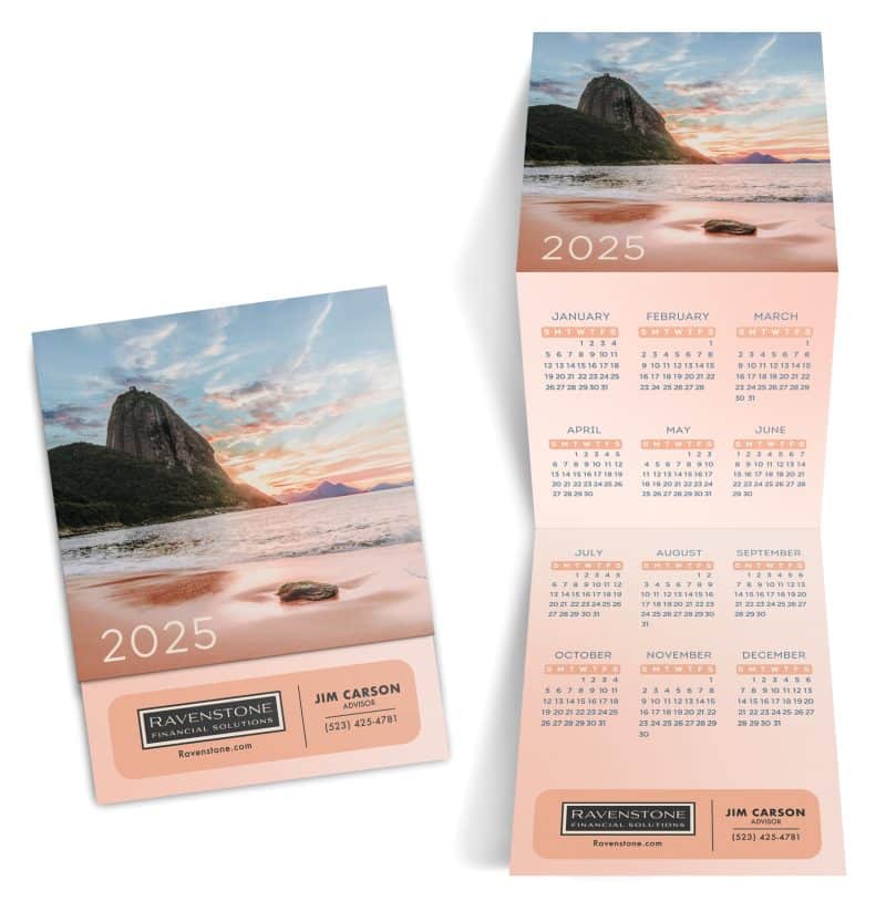Custom Beach Trifold Calendar