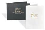 Custom Black Horizontal Portrait Folder (4"x6")