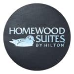 Custom Black Leather Coaster | Circle | 3 7/8" dia. | Foil Stamped