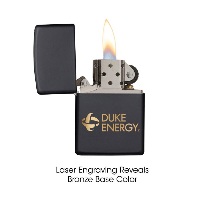 Custom Black Matte Windproof Zippo® Lighter - 4