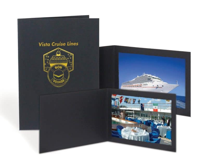 Custom Black Photo Folder - 5"x7"