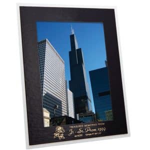 Custom Black on White Photo Frame (4"x6")