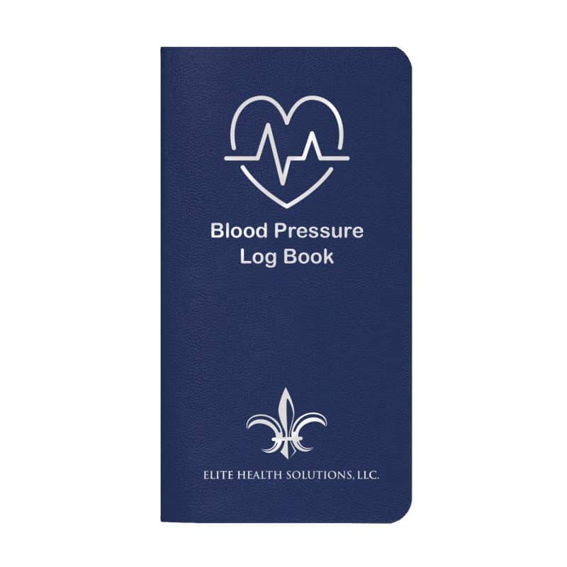 Custom Blood Pressure Log Book w/ Leatherette Cover - 3