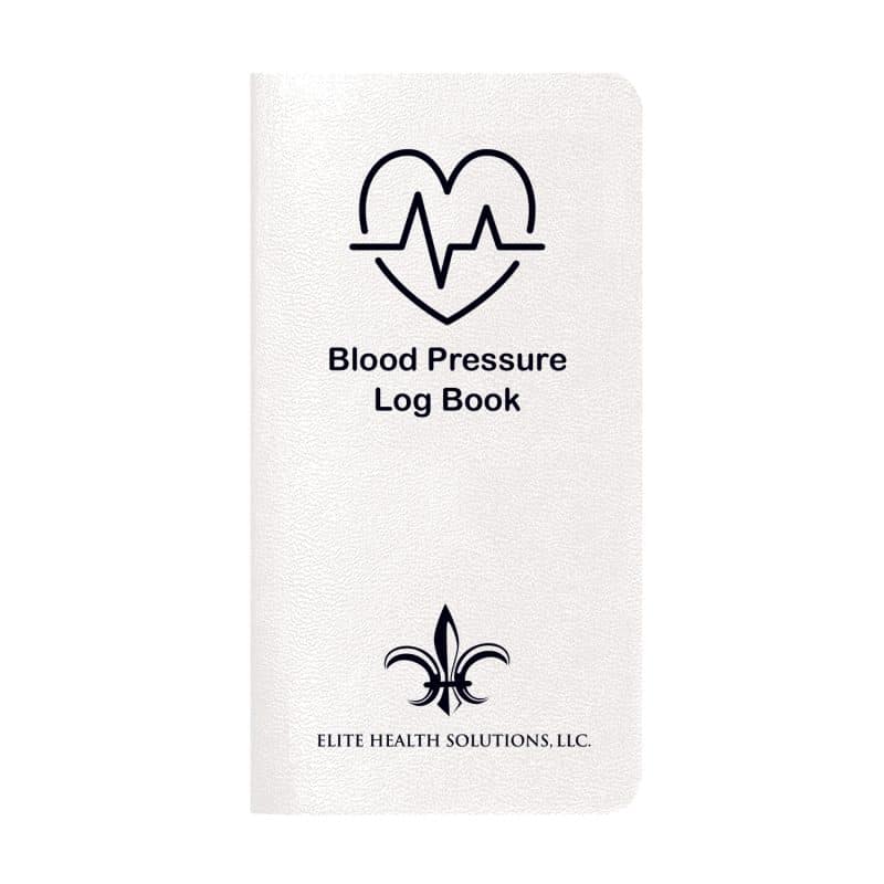 Custom Blood Pressure Log Book w/ Leatherette Cover - 6