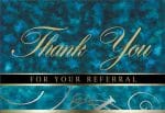Custom Blue Marble Referral Everyday Note Card (3 1/2"x5")